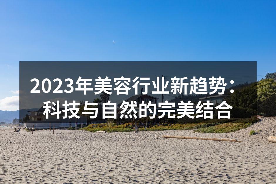 科技与美容的结合